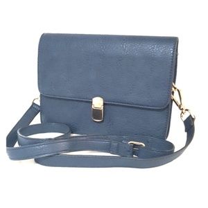 URBAN EXPRESSIONS Blue Gold Clutch Crossbody Bag